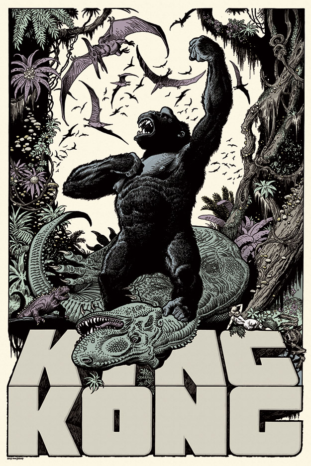 「キングコング」 King Kong by William Stout Edition of 325 US$50