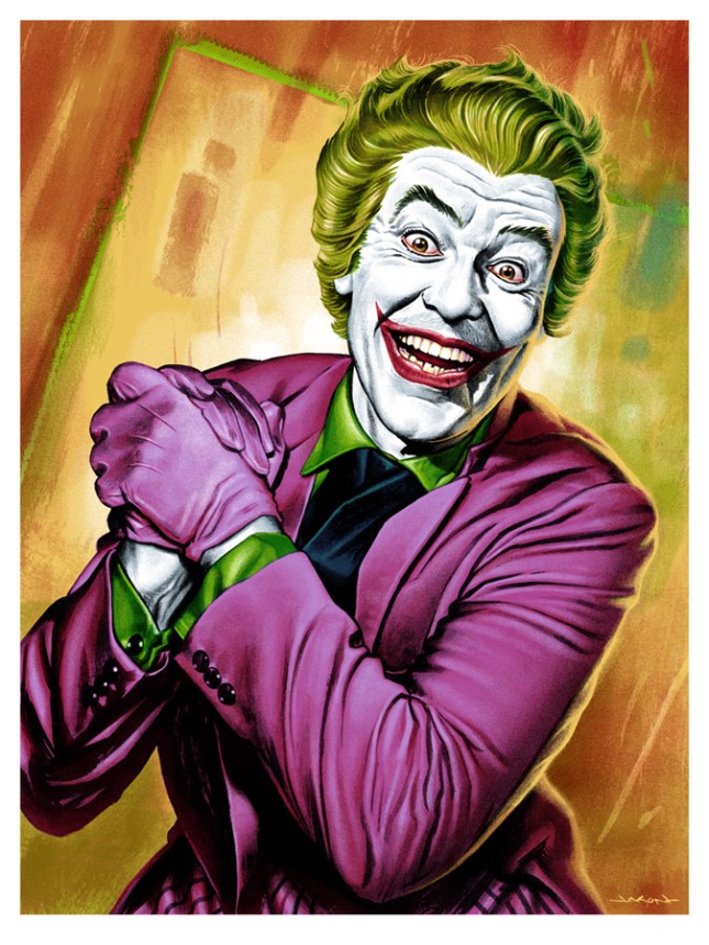 「ジョーカー」 The Joker  by Jason Edmiston.  18”x24” screen print. Hand numbered. Edition of 225.  Printed by D&L Screenprinting.  US$45